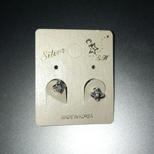 S.H silver earrings